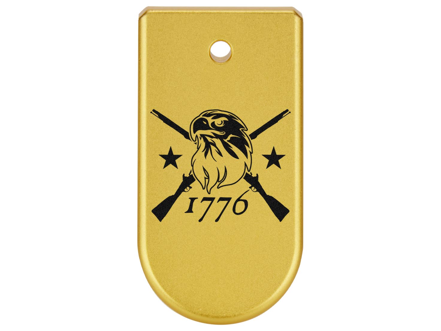 NDZ Glock 43X 48 Magazine Base Plate Extension Aluminum Gold